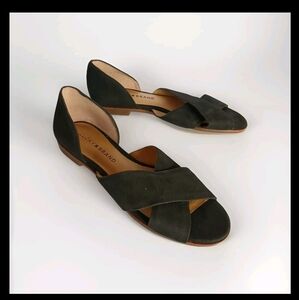 Lucky Brand Black Open-Side Flats